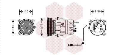 Van Wezel 3700K290 - Компресор, климатизация vvparts.bg