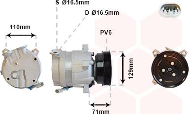 Van Wezel 3700K276 - Компресор, климатизация vvparts.bg