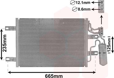 Van Wezel 37015394 - Кондензатор, климатизация vvparts.bg