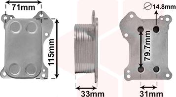 Van Wezel 37013701 - Маслен радиатор, двигателно масло vvparts.bg