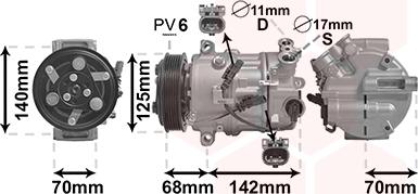 Van Wezel 3701K702 - Компресор, климатизация vvparts.bg