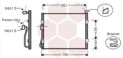 Van Wezel 25005089 - Кондензатор, климатизация vvparts.bg