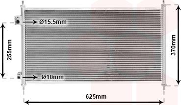 Van Wezel 25005202 - Кондензатор, климатизация vvparts.bg