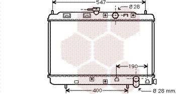 Van Wezel 25002042 - Радиатор, охлаждане на двигателя vvparts.bg