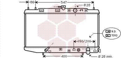 Van Wezel 25002064 - Радиатор, охлаждане на двигателя vvparts.bg