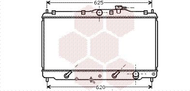 Van Wezel 25002011 - Радиатор, охлаждане на двигателя vvparts.bg