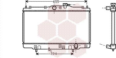 Van Wezel 25002070 - Радиатор, охлаждане на двигателя vvparts.bg