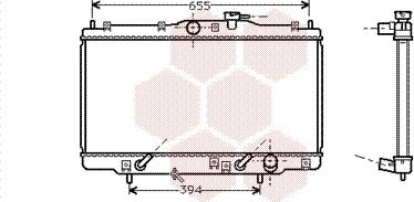 Van Wezel 25002071 - Радиатор, охлаждане на двигателя vvparts.bg