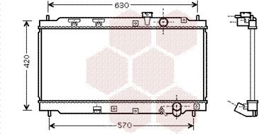 Van Wezel 25002077 - Радиатор, охлаждане на двигателя vvparts.bg