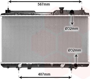 Van Wezel 25002104 - Радиатор, охлаждане на двигателя vvparts.bg