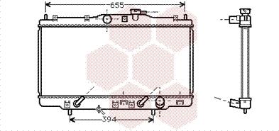 Van Wezel 25002119 - Радиатор, охлаждане на двигателя vvparts.bg