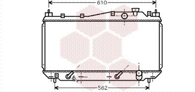 Van Wezel 25002114 - Радиатор, охлаждане на двигателя vvparts.bg