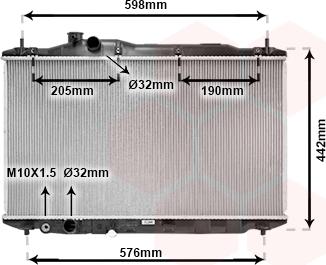 Van Wezel 25002189 - Радиатор, охлаждане на двигателя vvparts.bg