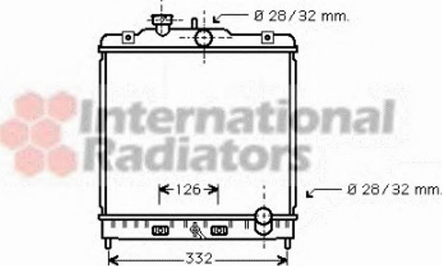 Van Wezel 25002120 - Радиатор, охлаждане на двигателя vvparts.bg