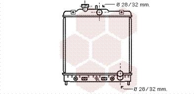 Van Wezel 25002123 - Радиатор, охлаждане на двигателя vvparts.bg