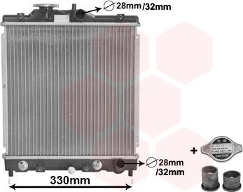 Van Wezel 25002122 - Радиатор, охлаждане на двигателя vvparts.bg