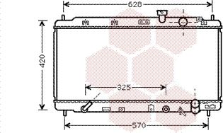 Van Wezel 25002174 - Радиатор, охлаждане на двигателя vvparts.bg