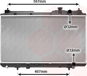 Van Wezel 25002175 - Радиатор, охлаждане на двигателя vvparts.bg