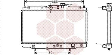 Van Wezel 25002176 - Радиатор, охлаждане на двигателя vvparts.bg