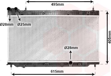 Van Wezel 25002206 - Радиатор, охлаждане на двигателя vvparts.bg