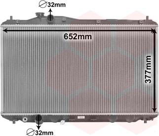 Van Wezel 25002702 - Радиатор, охлаждане на двигателя vvparts.bg