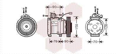 Van Wezel 2500K181 - Компресор, климатизация vvparts.bg