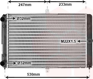 Van Wezel 26002008 - Радиатор, охлаждане на двигателя vvparts.bg