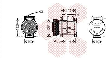 Van Wezel 2100K032 - Компресор, климатизация vvparts.bg