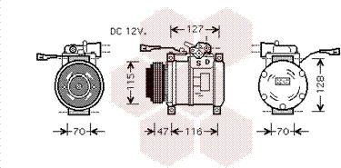 Van Wezel 2800K076 - Компресор, климатизация vvparts.bg