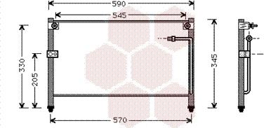 Van Wezel 27005118 - Кондензатор, климатизация vvparts.bg