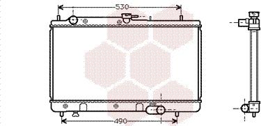 Van Wezel 27002090 - Радиатор, охлаждане на двигателя vvparts.bg