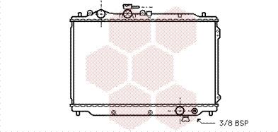 Van Wezel 27002050 - Радиатор, охлаждане на двигателя vvparts.bg