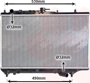 Van Wezel 27002088 - Радиатор, охлаждане на двигателя vvparts.bg