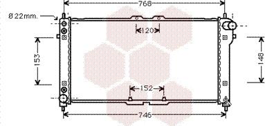 Van Wezel 27002074 - Радиатор, охлаждане на двигателя vvparts.bg