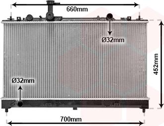 Van Wezel 27002164 - Радиатор, охлаждане на двигателя vvparts.bg