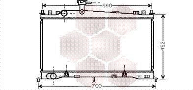 Van Wezel 27002161 - Радиатор, охлаждане на двигателя vvparts.bg