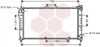 Van Wezel 27002101 - Радиатор, охлаждане на двигателя vvparts.bg