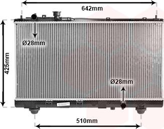 Van Wezel 27002173 - Радиатор, охлаждане на двигателя vvparts.bg