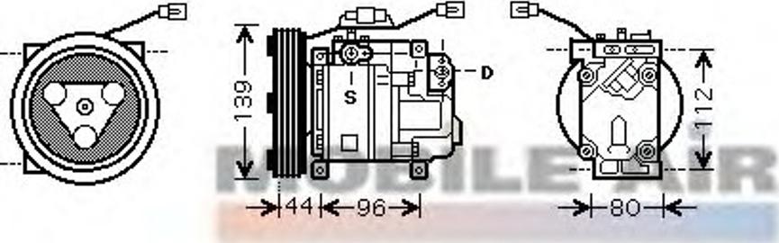 Van Wezel 2700K198 - Компресор, климатизация vvparts.bg