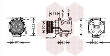 Van Wezel 2700K170 - Компресор, климатизация vvparts.bg