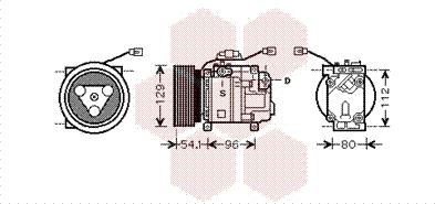 Van Wezel 2700K233 - Компресор, климатизация vvparts.bg