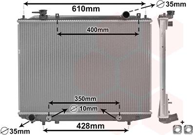 Van Wezel 27012709 - Радиатор, охлаждане на двигателя vvparts.bg