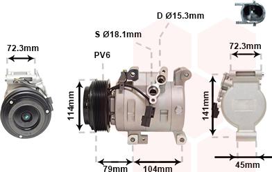 Van Wezel 2701K702 - Компресор, климатизация vvparts.bg