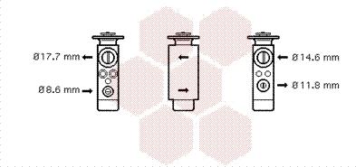 Van Wezel 74001048 - Разширителен клапан, климатизация vvparts.bg