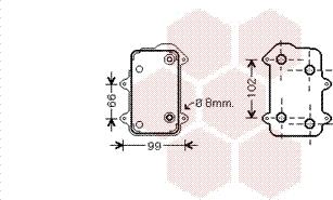 Van Wezel 74003063 - Маслен радиатор, двигателно масло vvparts.bg