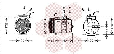 Van Wezel 7400K040 - Компресор, климатизация vvparts.bg