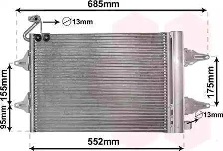 Parts-Mall PXNCX-070T - Кондензатор, климатизация vvparts.bg