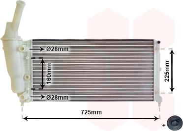 Van Wezel 73002083 - Радиатор, охлаждане на двигателя vvparts.bg