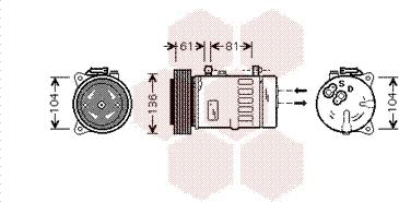 Van Wezel 7300K005 - Компресор, климатизация vvparts.bg