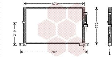 Van Wezel 77005032 - Кондензатор, климатизация vvparts.bg